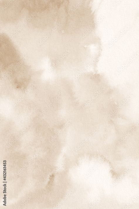 Beige Watercolour Texture, Sepia Digital Paper Stock Photo | Adobe Stock Brand Textures, Watercolour Texture, Beige Texture, Watercolour Background, 2024 Inspiration, Beige Aesthetic, Watercolor Texture, Art Tutorial, Digital Art Tutorial