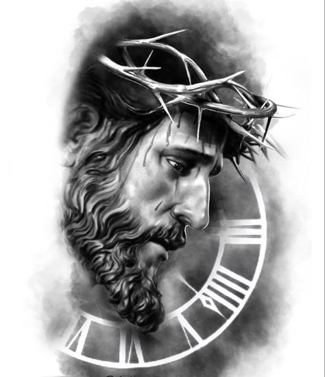 Portrait Tattoo Stencil, Jesus Chest Tattoo, Jesus Portrait Tattoo, Tattoo Stencils For Men, Jesus Sketch, Christus Tattoo, Religion Tattoos, Tattoo Jesus, Jesus Christ Tattoo