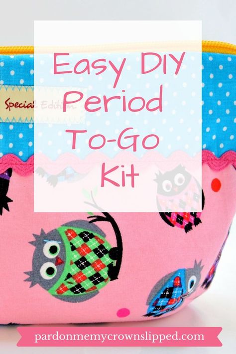 Don't get caught without your period essentials when you're on the go.  Put together a quick and easy kit for your bag, locker or car. #period #tweens #teens #puberty Period Essentials, Get Blood Stains Out, Period Starter Kit, Period Bag, First Period Kits, Period Kit, Raising Teenagers, Go Kit, Activities For Teens