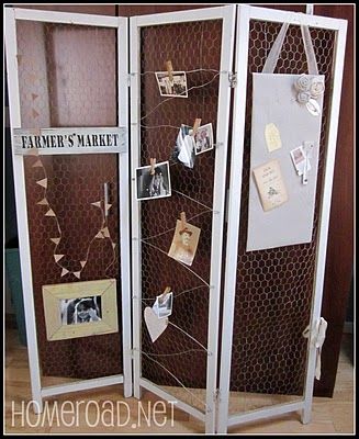 Love this! My sister did one similar but smaller and I love it.  This is a cute idea for wedding decorations as well.  It is simple but could be decorated to make it look elegant as well. Recycled Crafts | CraftGossip.com Chicken Wire Display, Craft Show Booth, Jewerly Displays, Diy Room Divider, Craft Fairs Booth, Craft Booth Displays, Craft Stalls, Craft Fair Displays, Craft Display