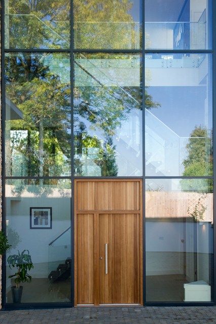 Discover front door ideas on HOUSE - design, food & travel by House & Garden Front Doors Uk, Exterior House Doors, Front Door Inspiration, Modern Entrance Door, Contemporary Front Doors, Modern Entrance, Hardwood Doors, Modern Front Door, Door Inspiration