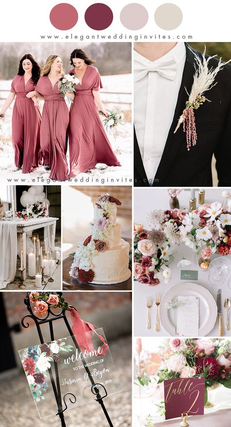 light rose and pale blush romantic winter wedding colors Wedding Color Schemes Winter, Winter Wedding Color Palette, Wedding Color Palettes, Wedding Color Pallet, Wedding Color Trends, Winter Wedding Colors, Wedding Palette, Winter Wonderland Wedding, Wedding Winter