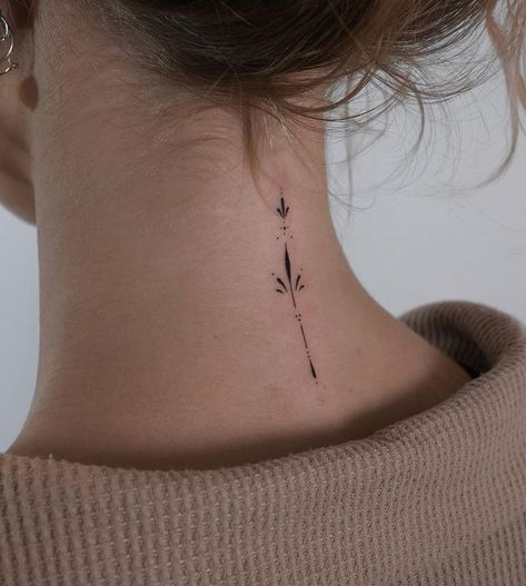 Nape Of Neck Tattoo, Coraline Flash Tattoo, Coraline Flash, Small Mexican Tattoo, Flash Tattoo Ideas, Dainty Tattoos Small, Zwilling Tattoo, Nape Tattoo, Small Neck Tattoos