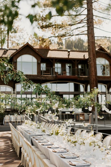 West Shore Cafe Wedding Lake Tahoe, Lake Venue Wedding, Aspen Grove Wedding, Lakeside Wedding Aesthetic, South Lake Tahoe Wedding, California Mountain Wedding, Out West Wedding, Norcal Wedding Venues, Edgewood Tahoe Wedding