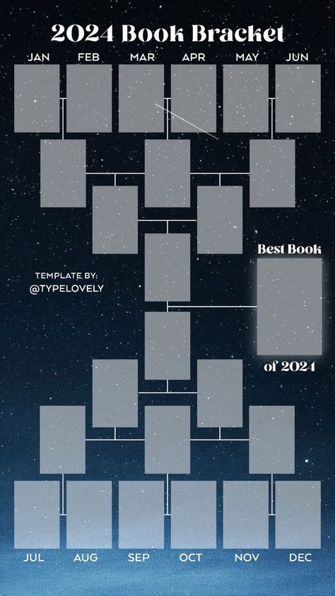 Instagram Stories Book Bracket Template for 2024 Starry Sky Theme #Reading Bracket Template 2024, 2024 Book Bracket Template, Rainbow Reading Challenge, 2024 Reading Bracket, Book Journal Stats, 2024 Book Bracket, January Books Read Template, Book Bracket Template, Book Challenge Template Reading Bracket Template 2024, 2024 Book Bracket Template, 2024 Reading Bracket, Book Journal Stats, 2024 Book Bracket, Book Bracket Template, Book Challenge Template, Yearly Magazine, Tbr Prompts