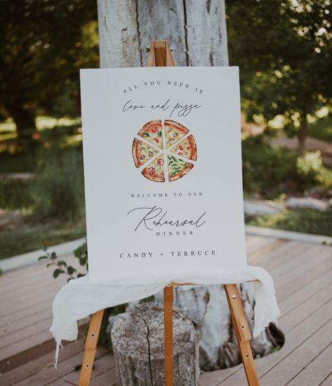 Engagement Welcome Sign, Rehearsal Dinner Themes, Rehearsal Dinner Welcome Sign, Rehearsal Dinner Planning, Photo Png, Pizza And Beer, Welcome Sign Template, Dinner Themes, Wedding Rehearsal Dinner