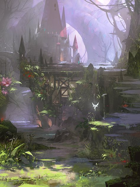 Fairy Forest, Zudarts Lee on ArtStation at https://www.artstation.com/artwork/bgmna Fairy Forest, Forest, Art