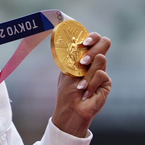 US tops overall and gold medal count in Tokyo, thanks in part to women's dominance Gold Medal Olympics 2024, Gold Medal Olympics, Olympic Gold Medal Aesthetic, Gold Medal Aesthetic Study, Gold Medal Aesthetic, Medals Aesthetic, Olympics Aesthetic, Swimming Medals, Olympic Gold Medal