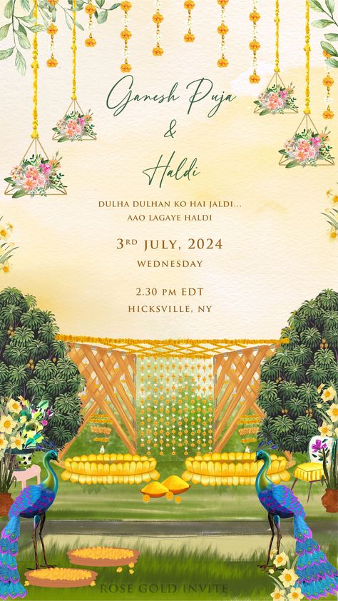 Haldi vibes Layout Haldi Invitation Card Template Blank, Haldi Template Background, Haldi Invitation Card Background, Haldi Invite Template, Haldi Wedding Invitation, Haldi Invitation Card Template, Haldi Illustration, Indian Wedding Logo, Haldi Card