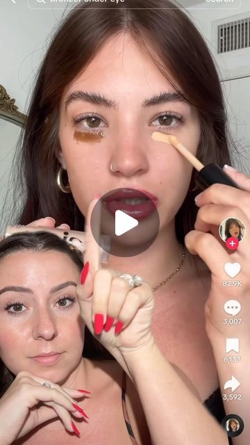 Rose Siard on Instagram: "SAVE THIS for later ‼️🍎 Have you tried this technique? 🍎 ib: @sierracannon 🩷 #viralmakeup #makeuphacks" Fun Makeup Tutorial, Make Up Tips And Tricks Hacks, How To Apply Foundation Correctly, Concealer Only Makeup Look, Makeup Over 30, Makeup Ideas Smokey Eye, Makeup Ideas Smokey, Makeup 2024, Concealer Color