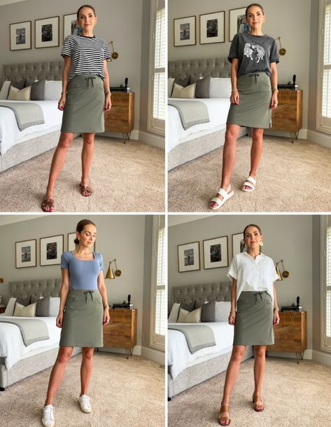 Cute Outfits With an Athletic Skirt - Merrick's Art Athletic Skirt Outfit Casual Summer, Athletic Skort Outfit Ideas, Active Skirt Outfit, Athletic Skirt Outfit Summer, Athletic Skirt Outfit Casual, Athletic Skort Outfit, Skort Outfit Ideas, Athletic Skirt Outfit, Summer Skort