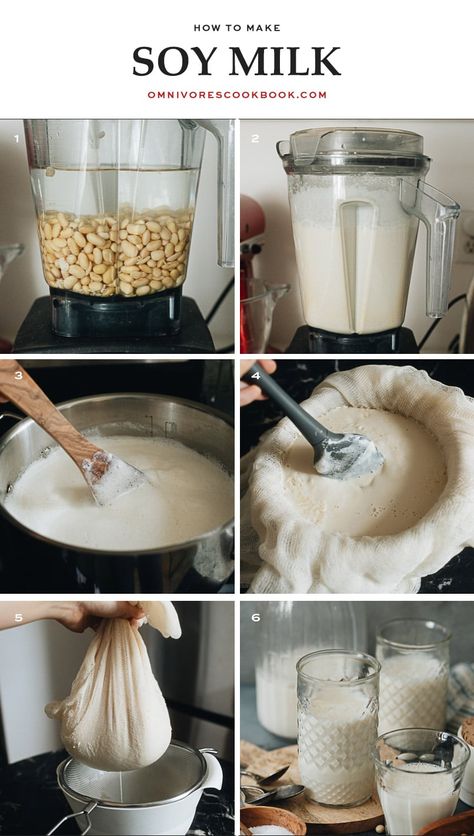 Why buy soy milk when you can learn how to make soy milk yourself? If you’re vegan or dairy-free, you don’t want to miss this super easy recipe! Soy Milk Smoothie, Soy Milk Benefits, Soy Milk Recipes, Homemade Soy Milk, Make Buttermilk, Pandan Leaves, How To Make Buttermilk, Milk Packaging, Milk Smoothie