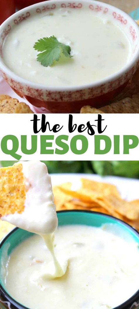 White Queso Sauce, Queso Sauce, Queso Blanco Dip, White Cheese Dip, White Queso, Queso Dip Recipes, Crock Pot Dips, Queso Recipe, Cheese Dip Recipes