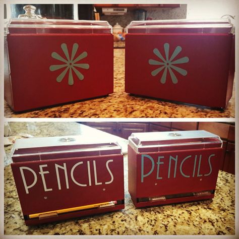 Upcycled straw holder... Pencil dispenser. Teacher gift! Straw Dispenser For Pencils, Pencil Straw Dispenser, Straw Dispenser Pencil Holder, Pencil Dispenser Teacher, Pencil Dispenser, Pencil Caddy, Straw Dispenser, Straw Holder, Girl Scout Juniors