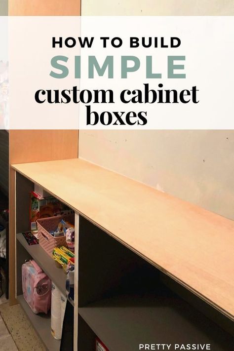 Easy DIY cabinets in a budget using one sheet of 3/4” MDF Mdf Cabinets Diy, Storage Utility Room, Eclectic Decor Modern, Storage Utility, Diy Cabinet, Cabinet Trim, Mdf Cabinets, Cabinet Boxes, Box Shelves