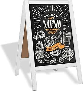 Sandwich Board Sign, Cafe Chalkboard, Papan Tulis Kapur, Sandwich Board Signs, A Frame Sign, Menu Display, Backyard Graduation Party, Outdoor Graduation Parties, Outdoor Graduation