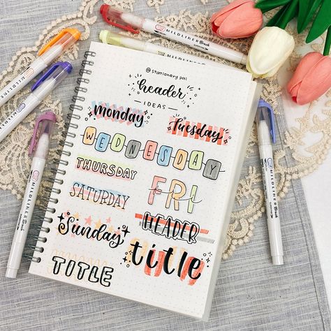 Gorgeous Title Idea!! . . . 🎈Get great deals for washi tapes, pens, brush pens, and much other stationery at our shop. Click the link in bio @stationerypal or visit stationerypal.com Study Notes Ideas Layout, Simple Header, Title Idea, Notes Idea, Journal Headers, Note Making, Assignment Ideas, File Decoration, Header Ideas