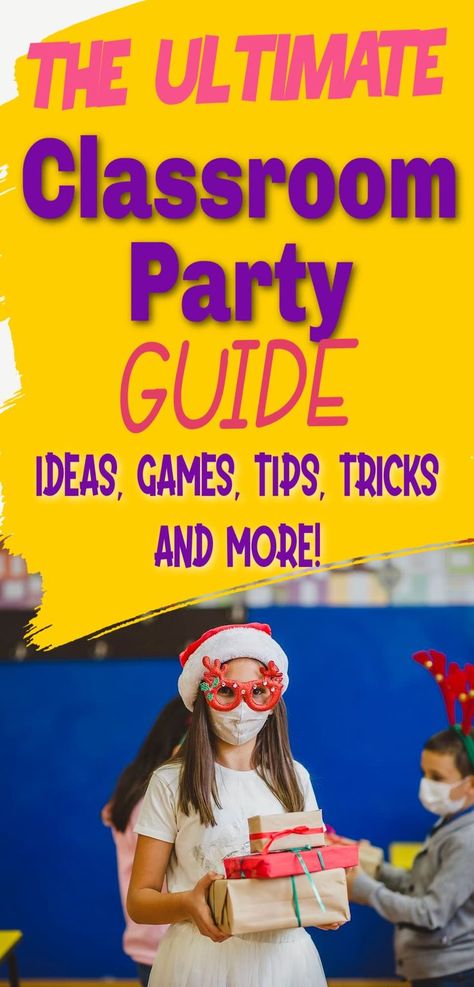 Are you in charge of your child's classroom party? Or maybe you are a teacher who wants to do something fun for your students. Either way- a classroom Classroom Party Themes, Classroom Party Food, Classroom Party Ideas, Class Party Ideas, Classroom Party Games, Free Summer Activities, Teachers Lounge, Holiday Classroom, Summer Fun For Kids