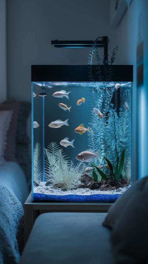 LED lighting: The future is bright (and customizable) Big Fish Tank, Fish Tank Aesthetic, Big Fish Tanks, Tank Aesthetic, Unique Fish Tanks, The Future Is Bright, Fish Tank Design, Future Is Bright, Big Design