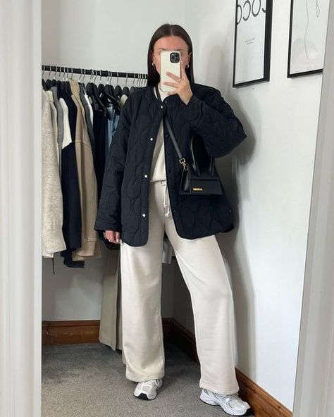 Zara Outfit 2024, Zara Jacket Outfit, Minimalism Outfit, Quilted Jacket Outfit, Casual Office Style, Comfy Ootd, Zara Looks, Simple Dressing, Hijabi Fits