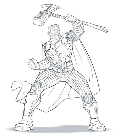 Progress has been a bit slow on my Avengers 4 artwork, but today I was able to draw Thor wielding stormbreaker 😁⚡️I may also re-do the Hulk… Thor Pictures, Thor Coloring Pages, Marvel Cartoon Drawings, Thor Drawing, Thor Artwork, Superhero Sketches, Hulk Coloring Pages, Thor Art, Marvel Art Drawings