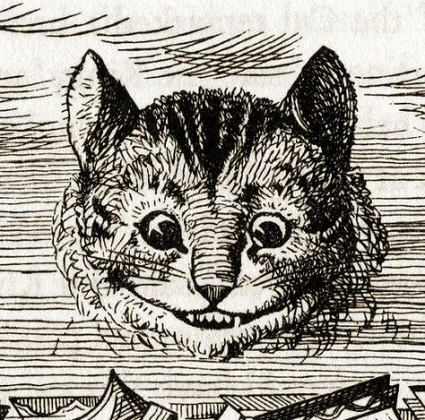 John Tenniel Alice In Wonderland, Tenniel Alice In Wonderland, Cheshire Cat Drawing, Cheshire Cat Art, Alice In Wonderland Drawings, Alice In Wonderland Illustrations, Alice In Wonderland Aesthetic, The Cheshire Cat, Cat Machines