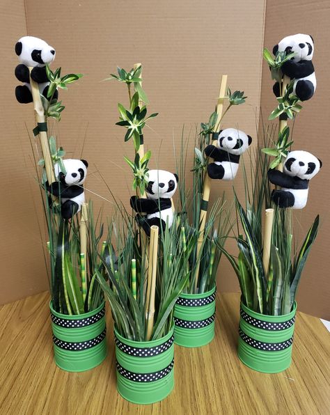 Panda Theme Party Ideas, Panda Theme Centerpieces, Panda Table Decorations, Panda Centerpieces Party Ideas, Panda Theme Decoration, Panda Decorations Party Birthday, Panda Theme Baby Shower Ideas, Panda Centerpieces, Korean Theme Party Ideas