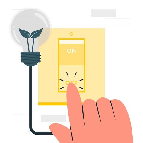 Free vector energy saving concept illust... | Free Vector #Freepik #freevector #switch-off #save-electricity #switch #action Awareness Group, Concept Illustration, Save Electricity, Electrical Energy, Off Grid, Psd Files, Energy Saving, Vector Photo, Save Energy