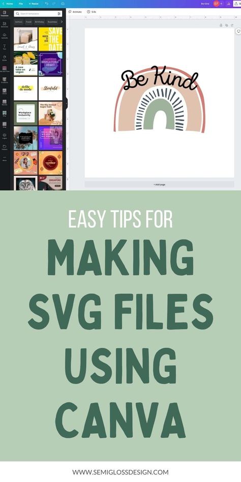 Looking to make your own SVG cut files to use with Cricut? Learn how to use the Canva software to create SVG files that work with Cricut Design Space. Make Svg Files, Svg Tutorial, Monogram Maker, How To Use Cricut, Canvas Learning, Life Hacks Computer, School Food, Cricut Tutorials, Cricut Design Space