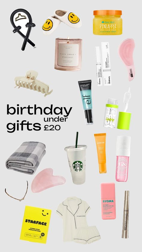 #birthday #gifts #itgirl #gift #birthdaypresent #birthdaygift #under20 #cheap #board #giftsforher Cheap Gifts For Friends Birthday, Cheap Birthday Basket Ideas, Cheap Bday Gifts, Cheap Gift Basket Ideas, Bday Basket, Sleepover Stuff, Cheap Birthday Gifts, Small Birthday Gifts, Birthday Presents For Friends