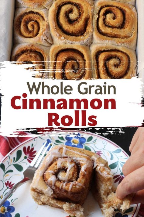 Wheat Cinnamon Rolls, Whole Wheat Dinner Rolls, Wheat Dinner Rolls, Wheat Recipes, Cinnamon Rolls Easy, Breakfast Rolls, Baked Rolls, Dough Ingredients, Cinnamon Rolls Homemade