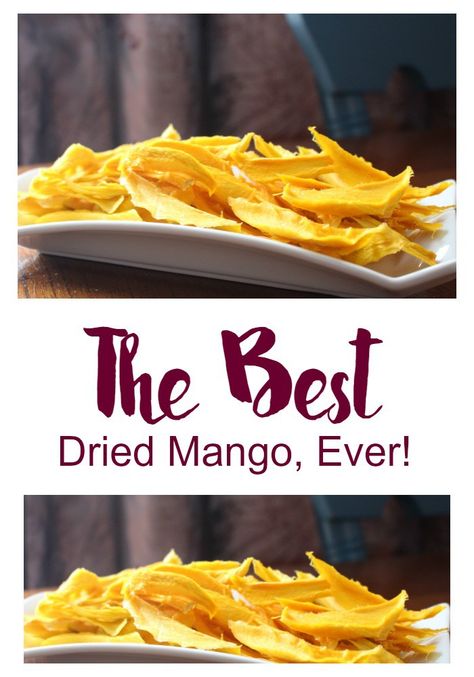 3 Simple tips for making the best dried mango, ever! Dehydrating Mango, Dried Mango Recipe, Food Dehydrator Recipes, Dehydration Recipes, Dehydrator Recipes Fruit, Food Drying, Dehydrating Recipes, Dehydrating Food Storage, Mango Recipe