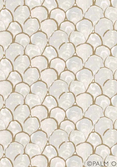 Palm Orleans Fabric | Spruce Palm Orleans Wallpaper, Anthro Wallpaper, Cottage Addition Ideas, Oyster Wallpaper, Cottage Addition, Fabric Showroom, Coastal Cottage Living Room, Boutique Wallpaper, Install Wallpaper