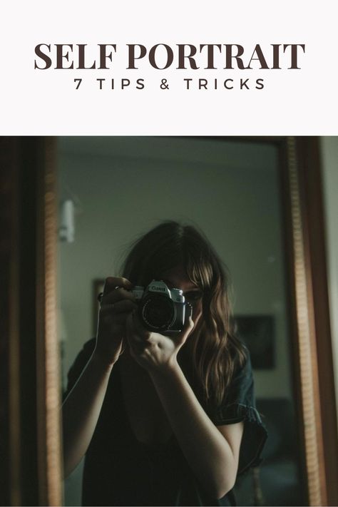 7 Tips and tricks for self portrait photography Ideas For Portrait Photography, Self Portrait Professional, Beach Self Portrait, Photographer Self Portrait With Camera, Indoor Self Portrait Photography, Beginner Photography Ideas, Self Portrait Photography Ideas At Home, Taking Photos Of Yourself, Creative Self Portrait Photography