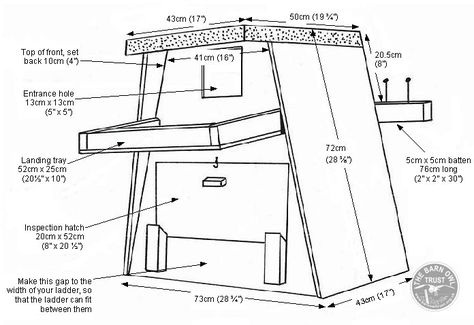 Barn Owl boxes for trees: printable plan Owl Boxes, Owl Nest Box, Trees Printable, Bird House Plans Free, Homemade Bird Houses, Owl Box, Owl Designs, Bird House Feeder, Bird House Plans