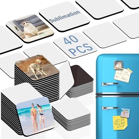 Amazon.com: 80PCS Sublimation Magnet Blanks 3x3 Bulk Square Produnts 40 Pcs Sublimation Blanks and 40Pcs Soft Magnetic for Kitchen Personalized Sublimation Refrigerator Fridge Magnets Blank Set for DIY Craft : Home & Kitchen Sublimation Magnets, Sublimation Projects, Sublimation Blanks, Refrigerator Magnets, Diy Personalized, Fridge Magnets, Refrigerator, Special Gifts, Magnets