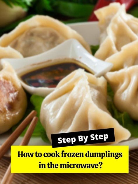 How to cook frozen dumplings in the microwave? How To Cook Dumplings, How To Make Dumplings, Frozen Dumplings, Potato Dumplings, Microwave Cooking, Quick Meal, In A Hurry, How To Cook, Dumplings