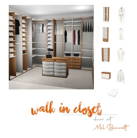 Sims 4 Walk In Closet Ideas, Sims 4 Walk In Closet, Closet Wallpaper, 90s Wallpaper Hip Hop, Closet Collection, 4 Wallpaper, Sims 4 Mods Clothes, Sims4 Cc, Sims 4 Game