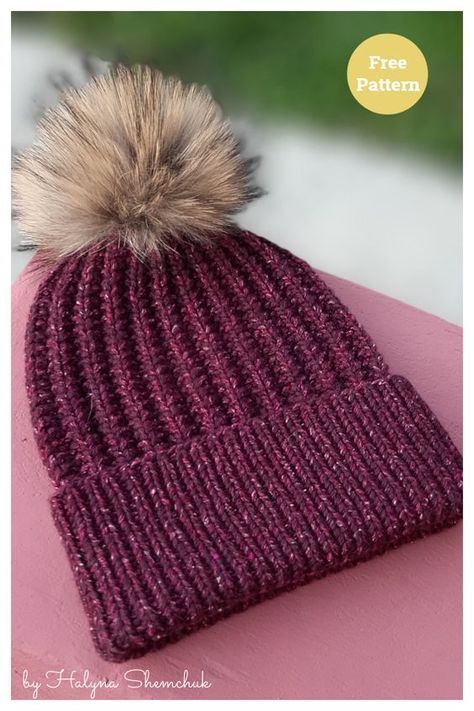 Knitted Hats For Adults, Knitted Beanies Womens, Knitted Winter Hats For Women, Cc Knit Hat Pattern Free, Cc Beanie Pattern Knit, Dk Weight Knitted Hat Pattern, Free Chunky Knit Hat Patterns For Women, Beginner Knitted Hat, Ladies Beanies Knitted