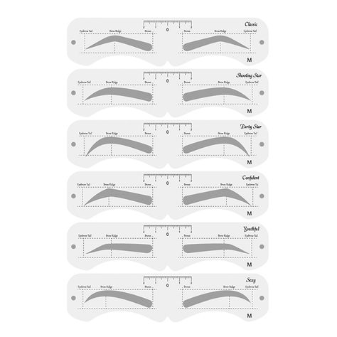 Eyebrow Template, Brow Stencils, Eyebrow Stencils, Eyebrow Tools, Double M, Eyebrow Styles, Eyebrow Stamp, Eyebrow Shaper, Beauty Eyebrow