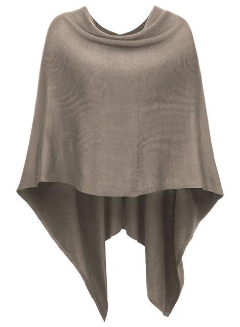 PRICES MAY VARY. Dry-clean or hand wash cold One size - fits most Size: 92 x 50cm Asymmetrical hemline Drape fit for easy movement DJT Womens Solid Knit Short Asymmetric Wrap Poncho Topper Poncho Shawl, Cashmere Poncho, Irregular Hem, Knit Short, Knit Shorts, Amazon Women, Scarf Wrap, Plus Size Fashion, Clothing Store