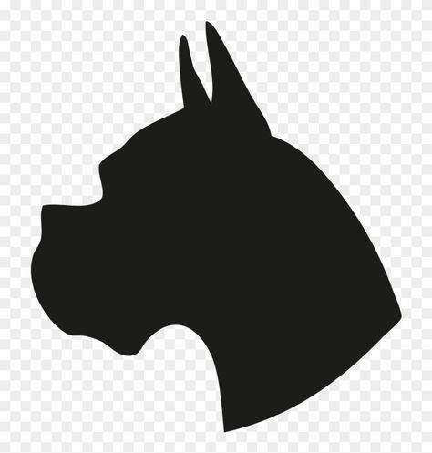 Head Outline Tattoo, Dog Head Outline, Dog Head Silhouette, Head Outline, Dog Clip Art, Dog Chain, Head Silhouette, Cute Dog Collars, Custom Dog Collars