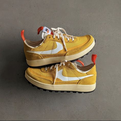 #nike #shoe #shoes #sneaker #sneakers #sneakersaddict #yellow #style #tomsachs #nikecraft Tom Sachs General Purpose Shoe, Nikecraft General Purpose Shoe, Nikecraft General Purpose, General Purpose Shoe, Tom Sachs, Nike Shoe, Yellow Style, Sneaker Lovers, Sneakers Addict