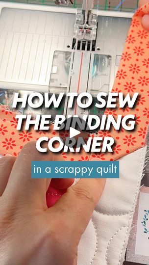 435 reactions · 64 shares | Very easy way to make the corners on your quilt. For a full tutorial, check out my latest video on YouTube. It’s an in-depth tutorial on making easy quick scrappy binding.   #quilting #quiltbinding #youngandmillenialquilters #quiltersofinstagram | Otter and Thyme | Fjellson Weber · Magie des fleurs Scrappy Binding, Easy Quilting Techniques, Machine Binding A Quilt, Quilt Tutorial Video, Quilt Binding Tutorial, Quilt Corners, Quick Sew, Quilt Borders, Patchwork Tutorial