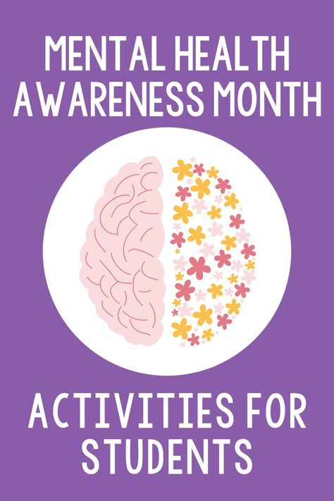 Mental Health Elementary School Activities, Mental Health Day Activities Eyfs, Mental Health Lessons For Kids, Mental Health Week Activity Ideas, Kids Mental Health Activity, Mental Health Activity Ideas High School, Mental Health Work Activities, Mental Health Activity For Kids, Mental Health Activity Ideas