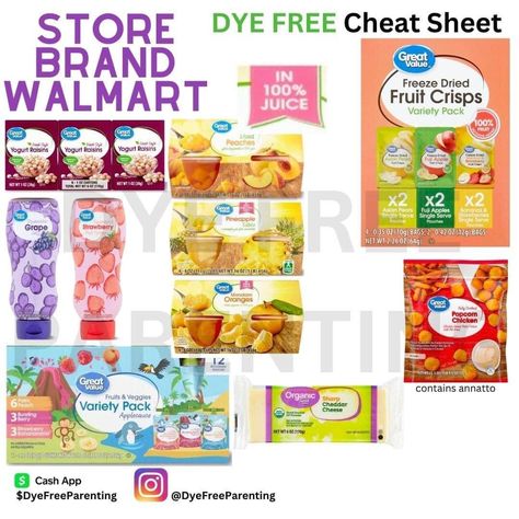 Dye Free Walmart, Red 40 Free Snacks, Dye Free Snacks Walmart, Dye Free Foods For Kids, Red Dye Free Foods, Dye Free Snacks, Dye Free Foods, Red Dye 40, Toxic Free Living