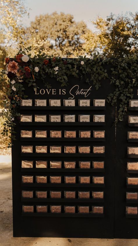 Wedding seating chart reveal! This was my favorite wedding DIY by far. I really wanted something different that I haven��’t seen before. The… | Instagram Cookie Seating Chart Wedding, Food Seating Chart Wedding, Cookie Seating Chart, Bridesmaid Emergency Kit, Cookie Wall, Chart Ideas, Sketching Ideas, Wall Seating, Future Wedding Plans