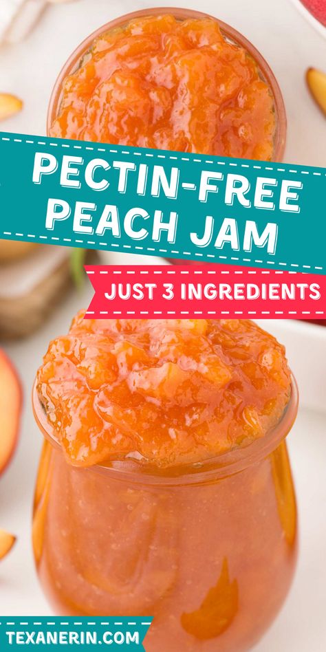 Peach Refrigerator Jam, Peach Marmalade Recipe, Peach Jam Recipe Without Pectin, Peaches Recipes, Peach Freezer Jam, Fresh Peach Recipes, Peach Jam Recipe, Spices Recipes, Freezer Jam Recipes