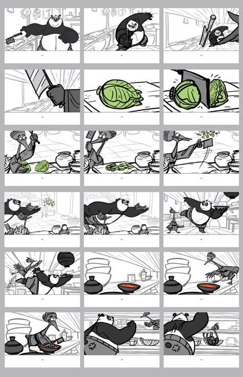 Kung Fu Panda Story Board. Story Board Drawing, Story Board Design, Story Artwork, Scene Composition, Storyboard Film, Story Boarding, Storyboard Examples, Storyboard Drawing, Storyboard Ideas