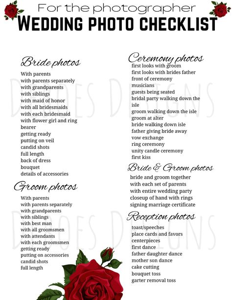 Printable Wedding photo list , for the photographer, wedding pictures, Digital download, wedding printable, wedding planning Photo Wedding List, Wedding Picture Checklist, Must Have Wedding Photos List, Wedding Photo List For Photographer, Wedding Photographer List, Wedding Photographer Checklist, Wedding Picture List, Wedding Photo Checklist, Rapunzel Wedding